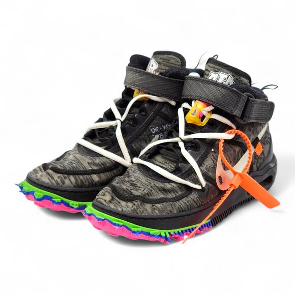 Nike x Off-White Air Force 1 Mid SP Graffiti DO6290-001 EU 40 US 7 - preowned - Picture 1 of 7